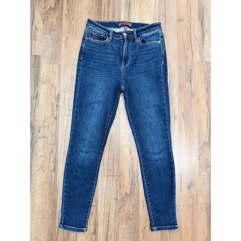Judy Blue Skinny Fit Jeans 9/29 Dark Wash Fleece‎ Lined Warm Winter Stretch
